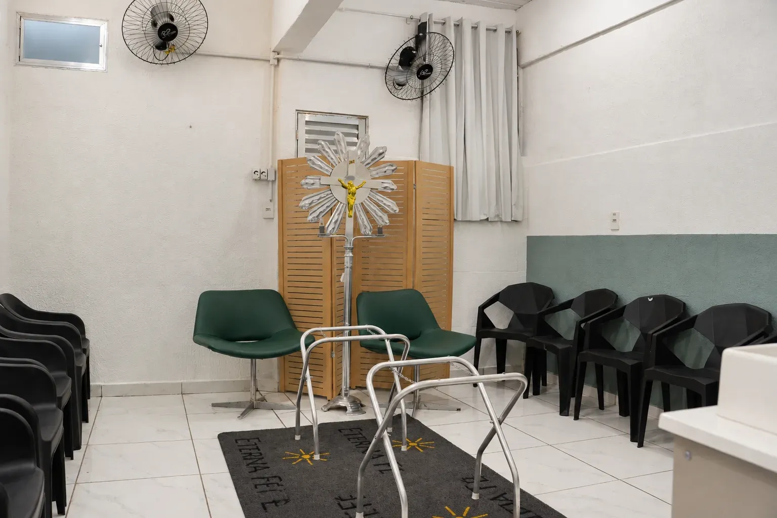 Sala reservada para cerimônia